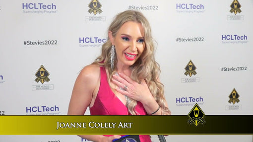 Joanne Colely Art wins in the 2022 Stevie® Awards for Women in Business