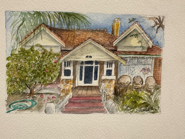 A5 Watercolour House Portraits